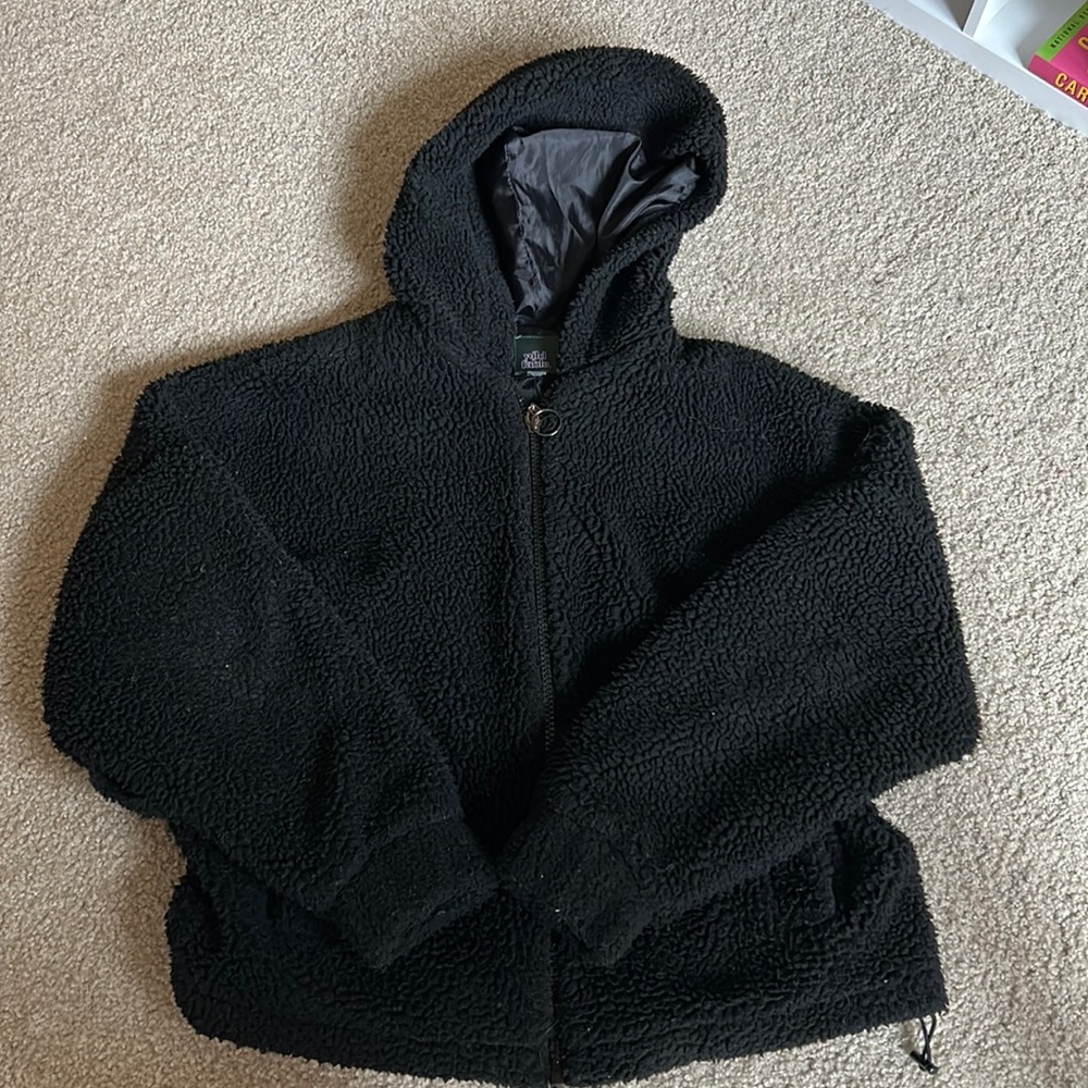 Wild Fable fuzzy zip up jacket